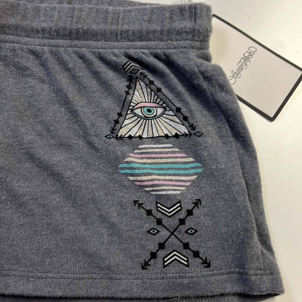 Lauren Moshi Grey Fleece Short Shorts